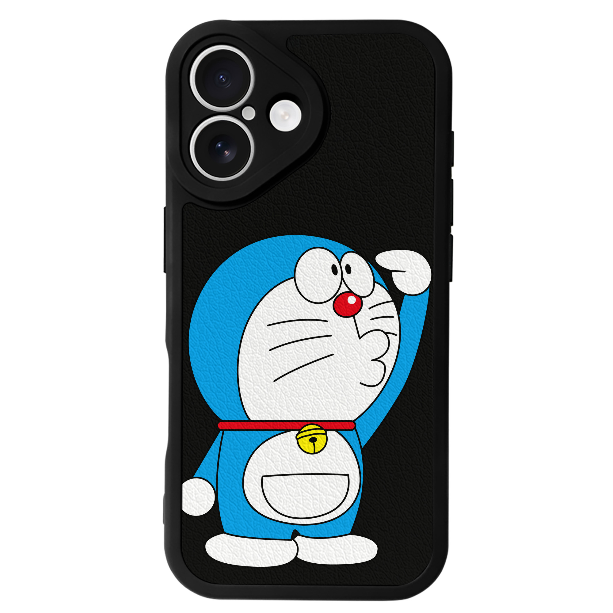 （画像用） ドラえもん Doraemon 【iPhone 16シリーズ対応】シリコンスマホケース（レザー調） 材質：シリコン